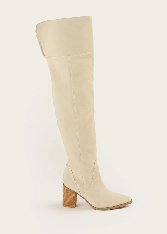 Nyra Slouch Boot in Ivory