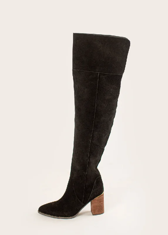 Nyra Slouch Boot in Washed Black