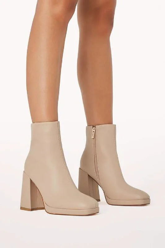 Pamela Block Heel Bootie