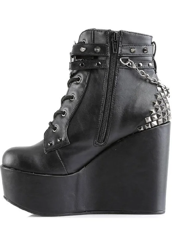 POISON-101 [Black] | PLATFORM BOOTS [PREORDER]