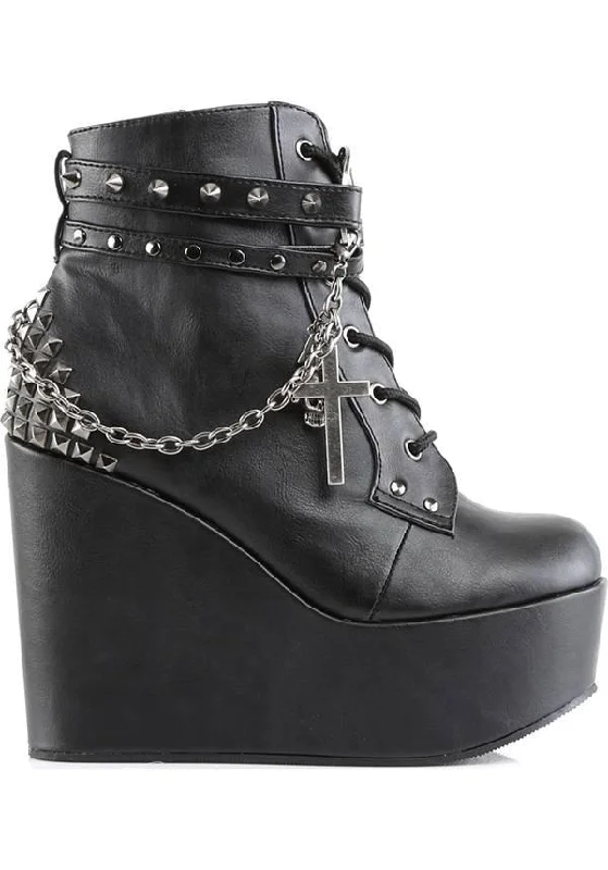 POISON-101 [Black] | PLATFORM BOOTS [PREORDER]