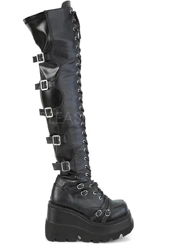 SHAKER-350 [Black] | PLATFORM BOOTS [PREORDER]