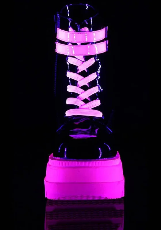 SHAKER-52 [Black/Pink UV] | PLATFORM BOOTS [PREORDER]