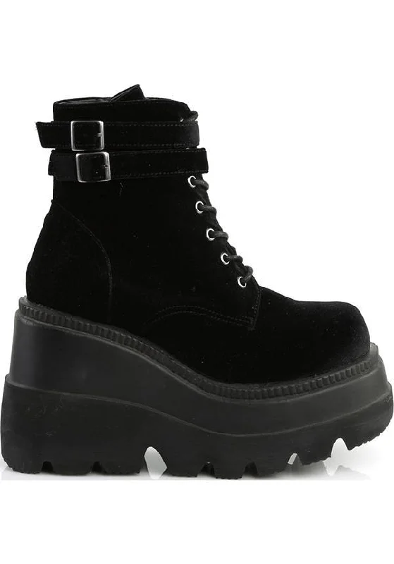 SHAKER-52 [Black Velvet] | PLATFORM BOOTS [PREORDER]