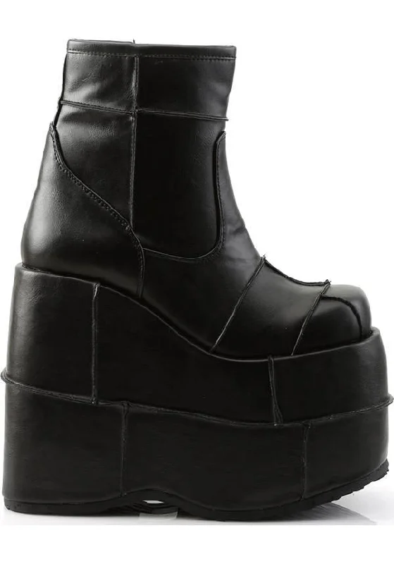 STACK-201 [Black] | PLATFORM BOOTS [PREORDER]