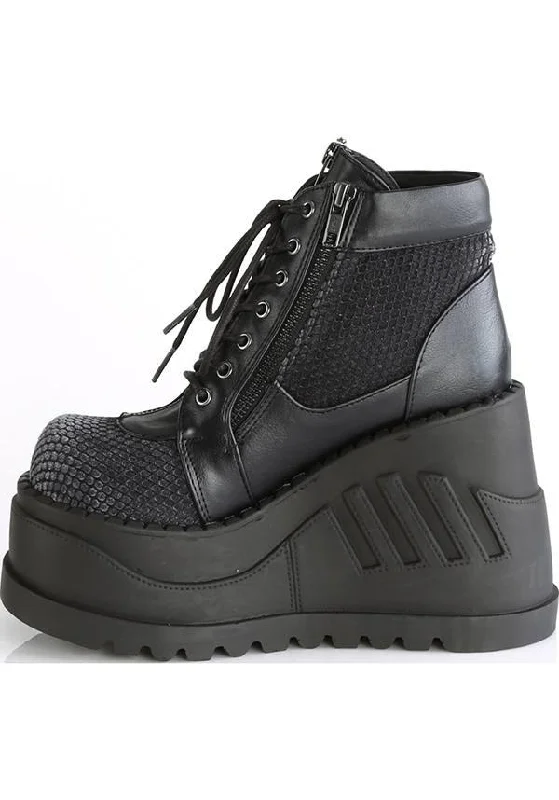 STOMP-18 [Black] | PLATFORM BOOTS [PREORDER]