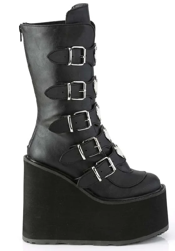 SWING-230 [Black] | PLATFORM BOOTS [PREORDER]