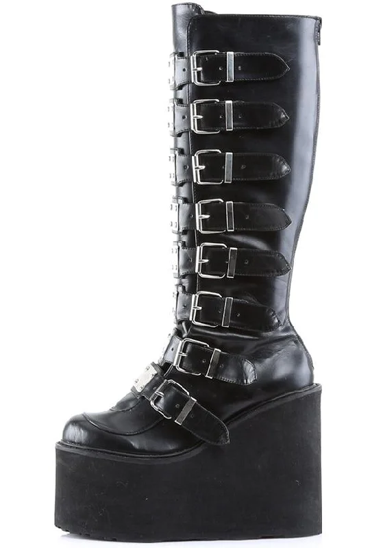 SWING-815 [Black] | PLATFORM BOOTS [PREORDER]