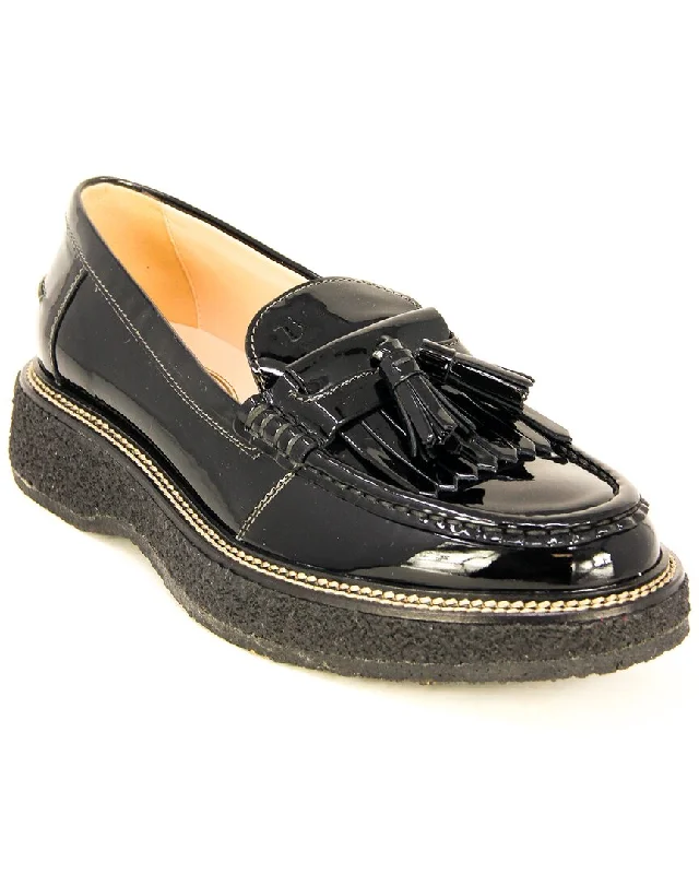 Tod’S Fringe Tassel Patent Loafer