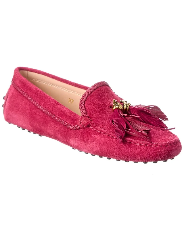 Tod’S Gommino Tassel Suede Loafer