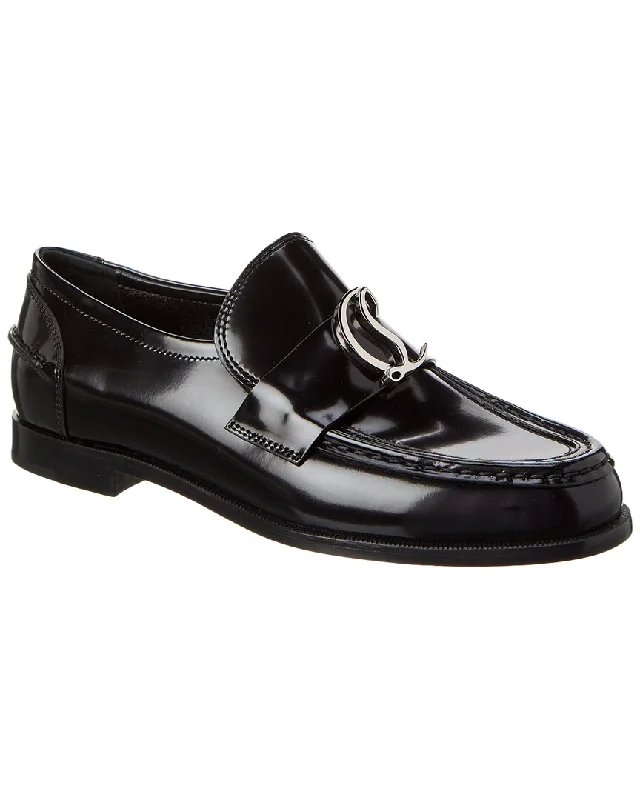 Christian Louboutin Cl Moc Leather Loafer