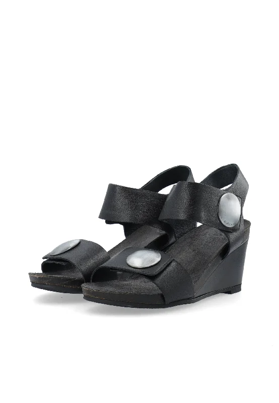 CASALBERTA Velcro Button Sandal Leather