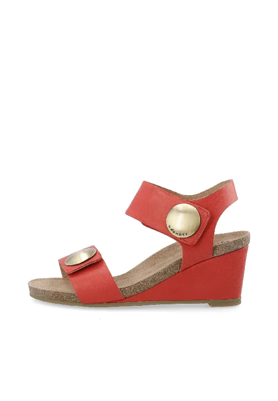 CASALBERTA Velcro Button Sandal Leather