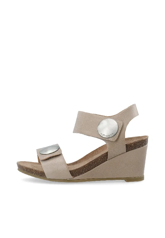 CASALBERTA Velcro Button Sandal Leather