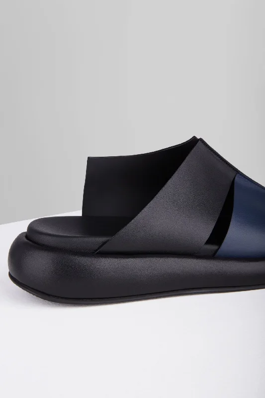 Ciambella Sandals in Blu Nero