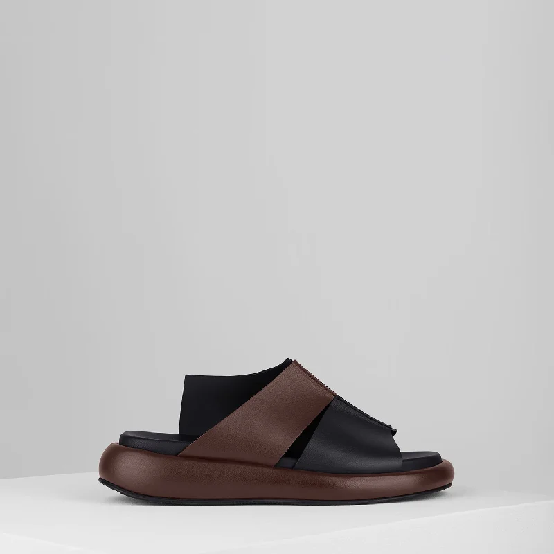 Ciambella Sandals in Nero Bruciato