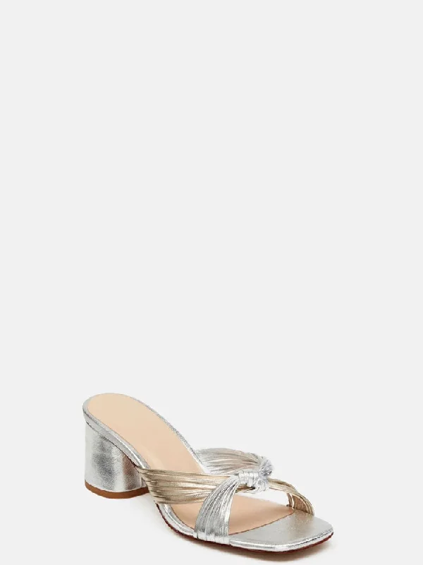 Fabienne Chapot Monica Knot Mule Gold & Silver