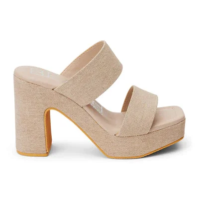 Gem Platform Heel - Sand