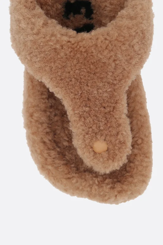 Ease shearling thong sandals