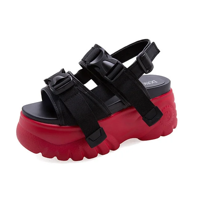 Buckle Strap Basic Sandals