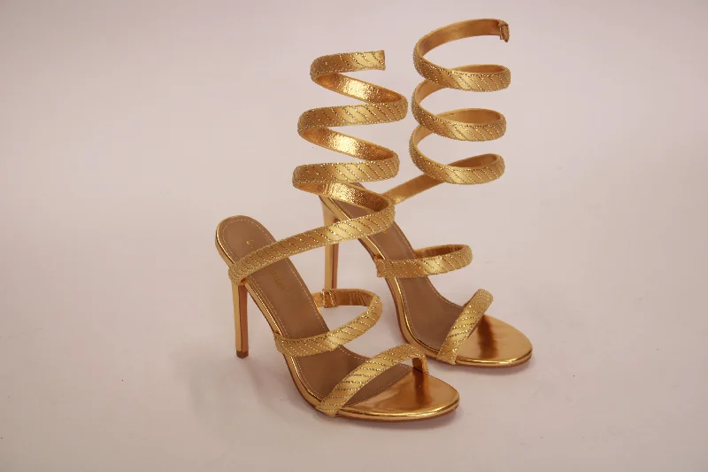 Santana Wrap Heel (Gold)