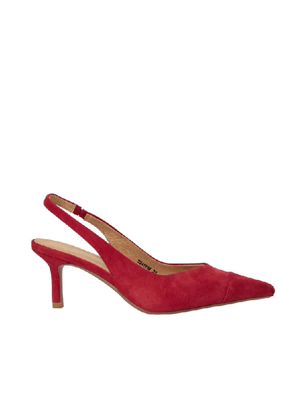 Sofie Schnoor Slingback Heels Berry Red