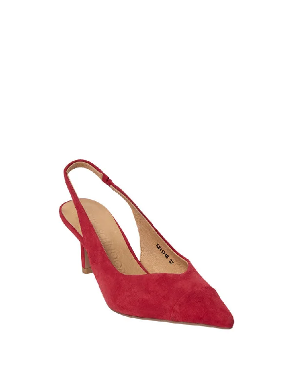 Sofie Schnoor Slingback Heels Berry Red