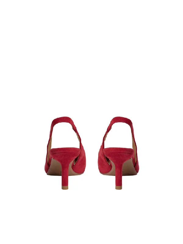 Sofie Schnoor Slingback Heels Berry Red