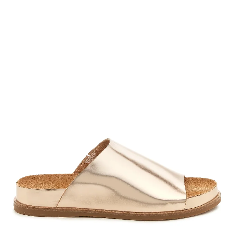 Squish Gold Slide Sandals