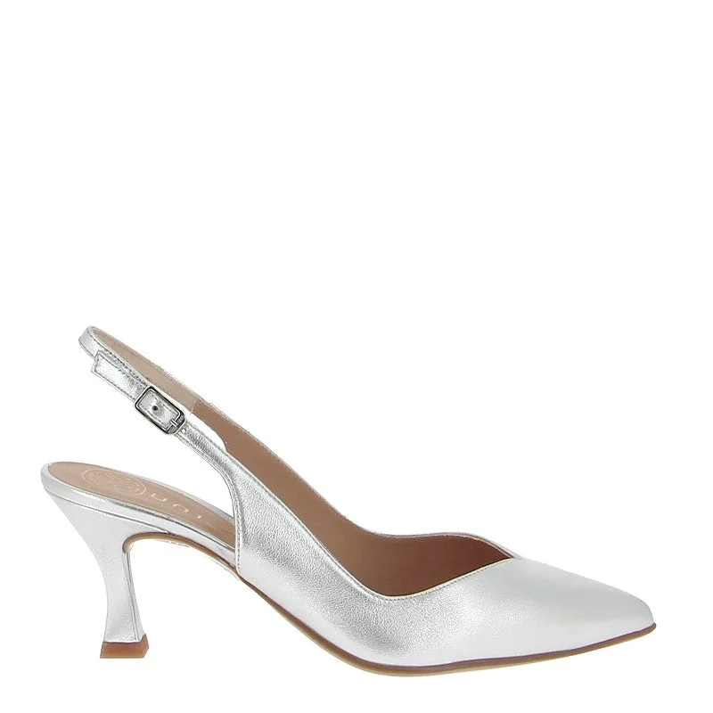 Unisa Karde Silver Slingback Pump