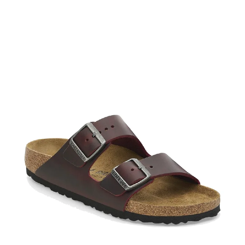 Birkenstock Arizona Oiled Leather Sandal in Zinfandel