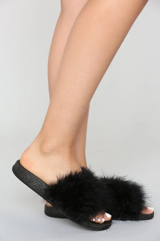 Feather Weather Sliders - Black