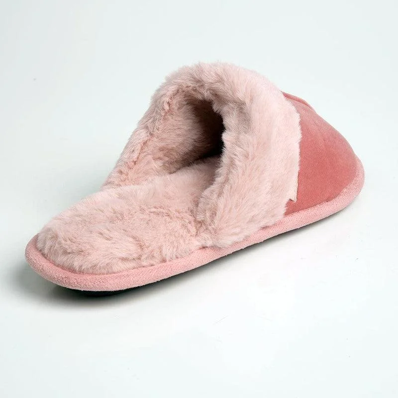 Hush Puppies Lunara Open Back Slippers - Dusty Pink