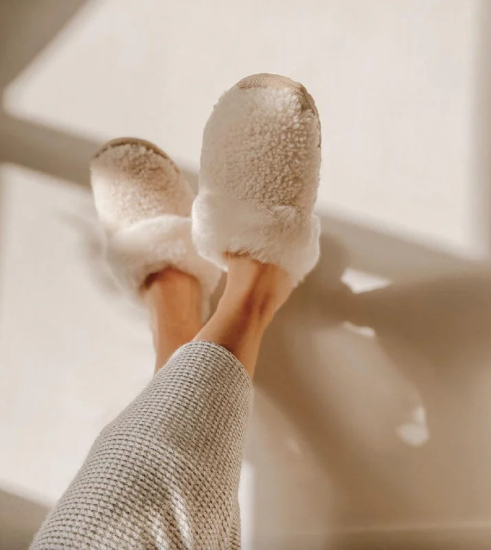 Jolie Teddy Slipper | Natural