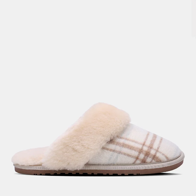 Cream Plaid / S (5-6)