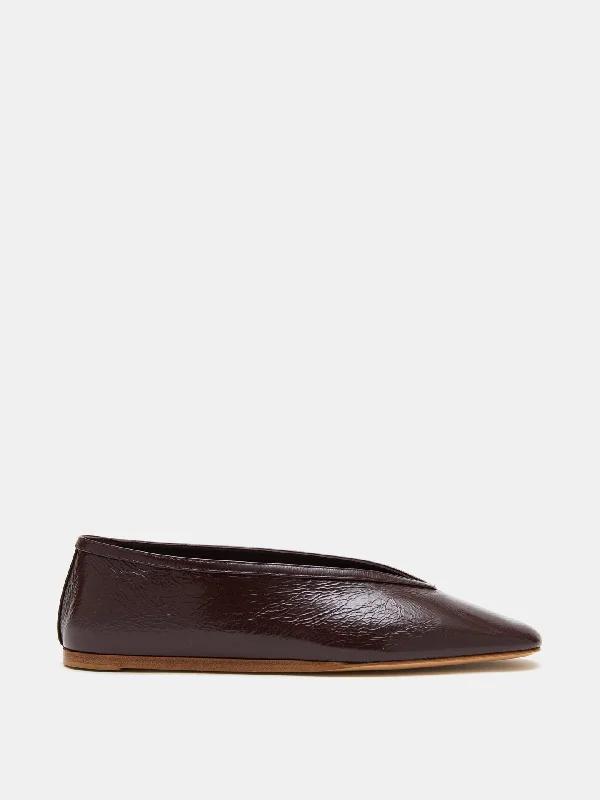 Luna Slipper / Aubergine Naplack Leather