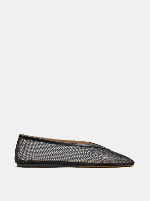 Luna Slipper / Black Mesh