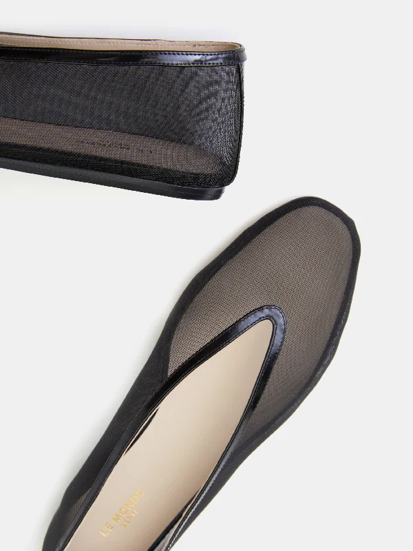 Luna Slipper / Black Mesh