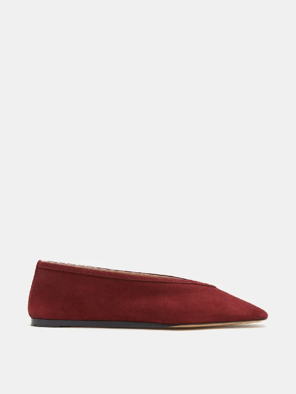 Luna Slipper / Oxblood Suede