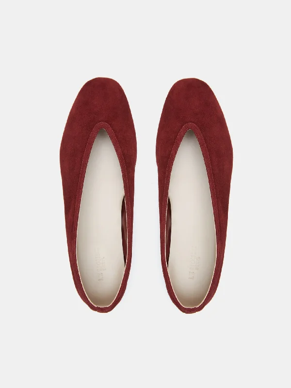 Luna Slipper / Oxblood Suede