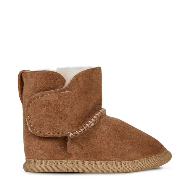 Platinum Baby Bootie | Chestnut