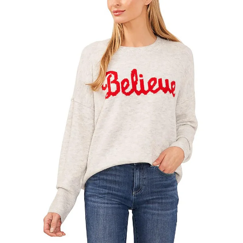 CeCe Womens Crewneck H Pullover Sweater