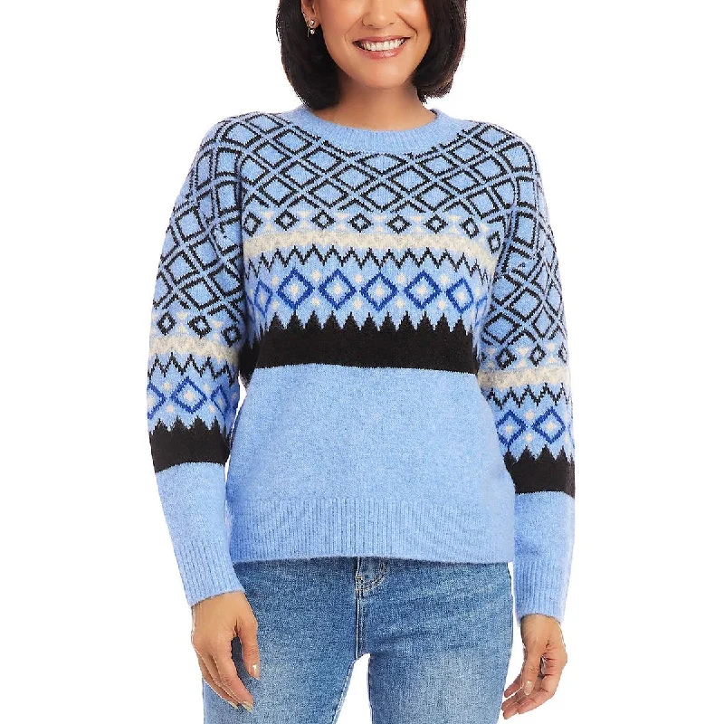 Karen Kane Womens Knit Crewneck Pullover Sweater