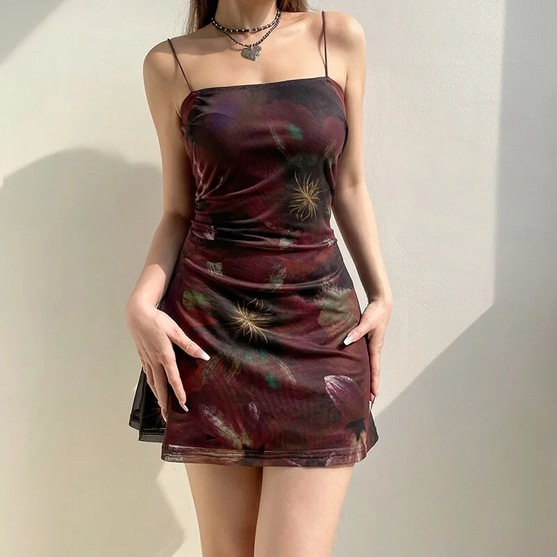 Vintage Strap Mini Dress