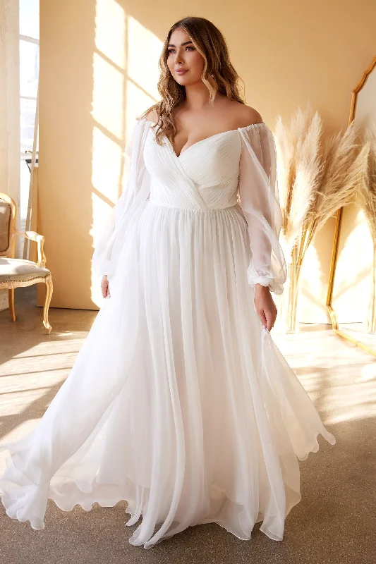 Cinderella Divine: Embrace Grace and Allure in the CD243WC Plus Size Wedding Gown