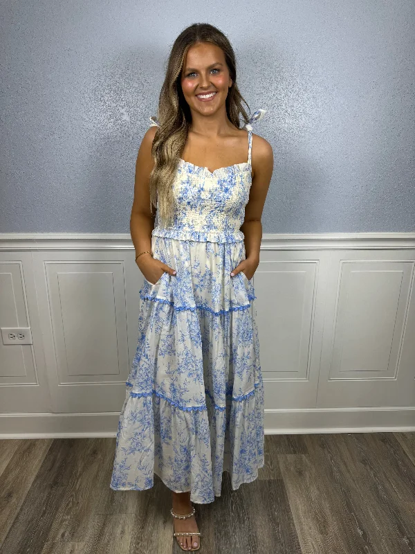 Light Blue willow maxi