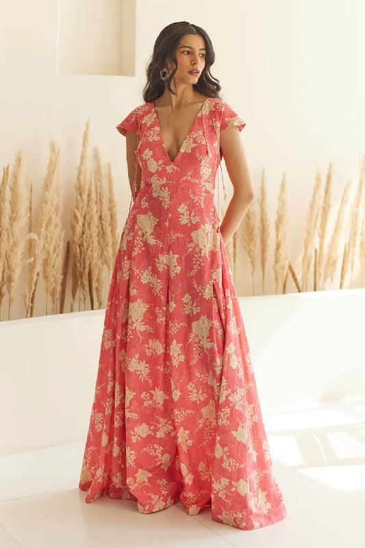 Lily Pink Floral Maxi