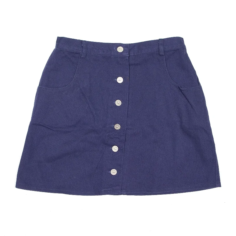 BE BEAU Blue Mini Skirt UK 8