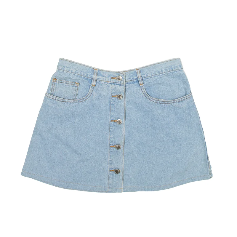 BILLBLASS Y2K Short Mini Skirt Blue Denim Womens M