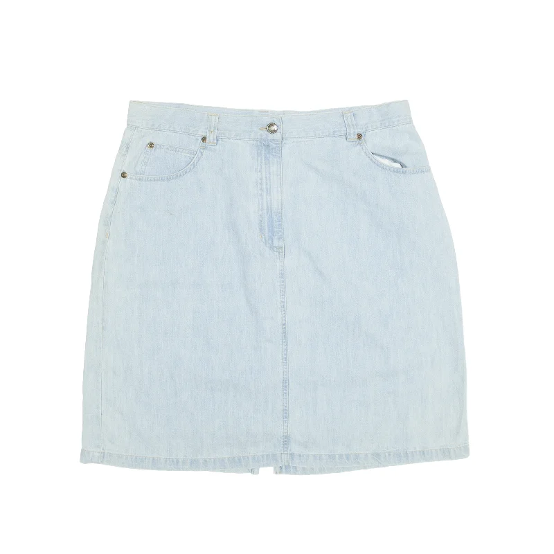 JONESJEANS Short Mini Skirt Blue Denim Womens UK 18